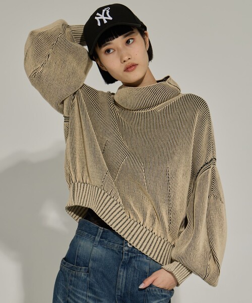 AKANE UTSUNOMIYA/アカネウツノミヤ】《STUDIOUS別注》Dual face knit