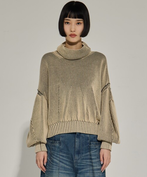 AKANE UTSUNOMIYA/アカネウツノミヤ】《STUDIOUS別注》Dual face knit