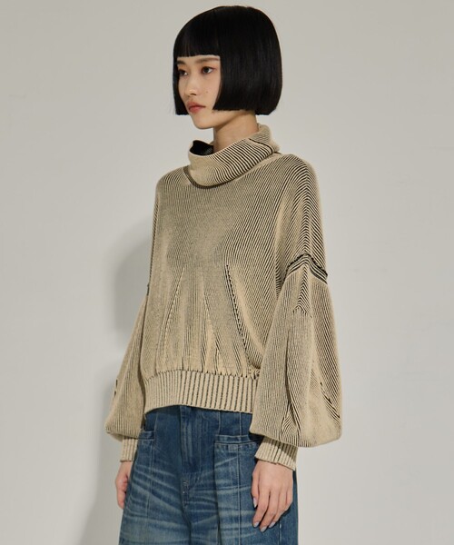 AKANE UTSUNOMIYA/アカネウツノミヤ】《STUDIOUS別注》Dual face knit