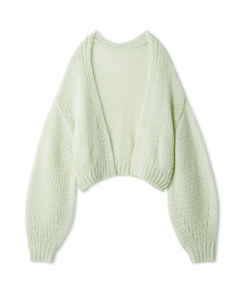 SNIDEL(スナイデル)の「ローゲージショートカーディガン(カーディガン/ボレロ・レディース・アイボリー/ピンク/ミント・F)」の1枚目の写真