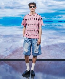 FDR（エフディーアール）の「Destroyed 3XL Hype Bermuda Pants_Light Blue（その他パンツ）」