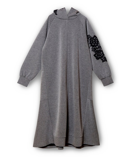 OSMOSIS（オズモーシス）の「レースモチーフワンピース（ワンピース・レディース・ブラック/カーキ/グレー・ONE SIZE）」の11枚目の写真