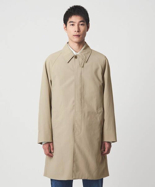 green label relaxing（グリーンレーベルリラクシング）の「ナイロンオックス ステンカラーコート ‐撥水‐（ステンカラーコート・メンズ・オリーブ/ライトグレー/ベージュ/ネイビー・XS/S/M/L/XL）」の18枚目の写真