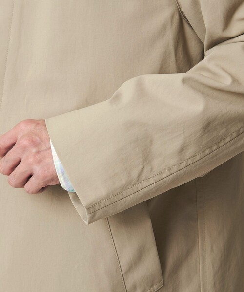 green label relaxing（グリーンレーベルリラクシング）の「ナイロンオックス ステンカラーコート ‐撥水‐（ステンカラーコート・メンズ・オリーブ/ライトグレー/ベージュ/ネイビー・XS/S/M/L/XL）」の22枚目の写真