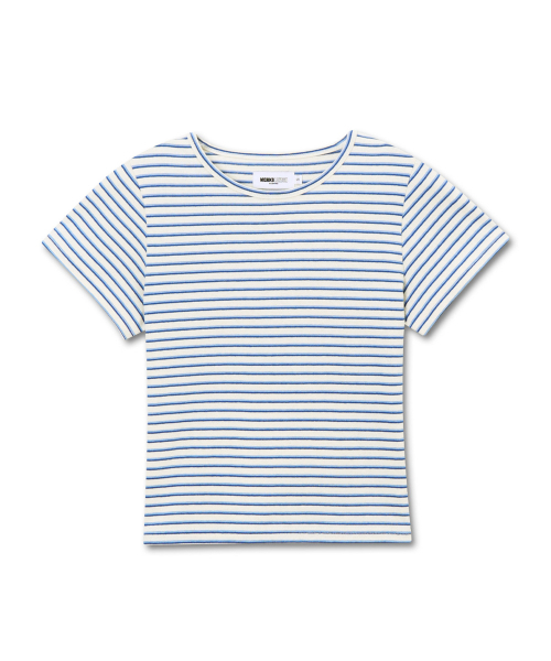 MICHIKO LONDON(ミチコ ロンドン)の「マリンストライプクロップトップブルー(Tシャツ/カットソー・レディース・その他・SMALL/MEDIUM)」の6枚目の写真