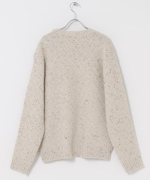 ITEMS URBANRESEARCH(アイテムズ アーバンリサーチ)の「ウール混ショルダーボタンクルーネックニット(ニット/セーター・メンズ・ネイビー/ブラック/ホワイト・MEDIUM/LARGE)」の11枚目の写真