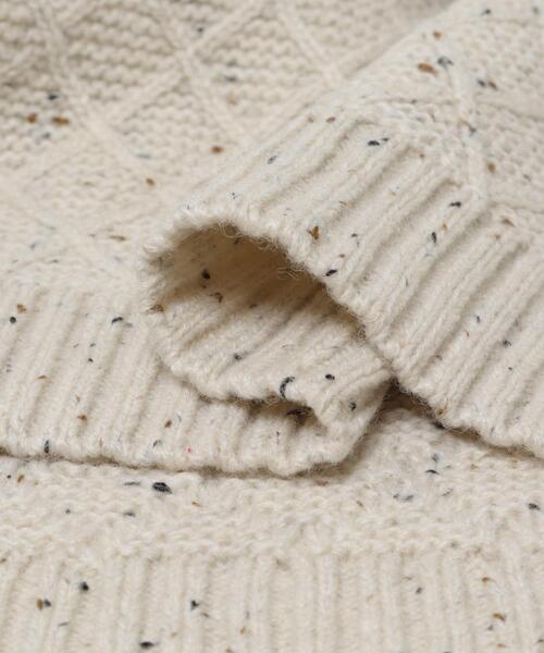 ITEMS URBANRESEARCH(アイテムズ アーバンリサーチ)の「ウール混ショルダーボタンクルーネックニット(ニット/セーター・メンズ・ネイビー/ブラック/ホワイト・MEDIUM/LARGE)」の12枚目の写真