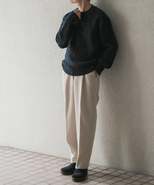 ITEMS URBANRESEARCH(アイテムズ アーバンリサーチ)の「ウール混ショルダーボタンクルーネックニット(ニット/セーター・メンズ・ネイビー/ブラック/ホワイト・MEDIUM/LARGE)」の18枚目の写真