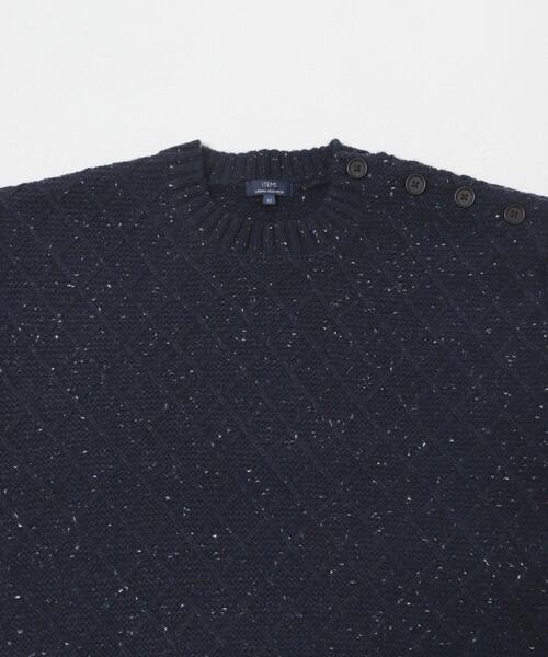ITEMS URBANRESEARCH(アイテムズ アーバンリサーチ)の「ウール混ショルダーボタンクルーネックニット(ニット/セーター・メンズ・ネイビー/ブラック/ホワイト・MEDIUM/LARGE)」の20枚目の写真