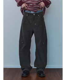 KIJUN MEN（キジュンメンズ）の「Explorer Studded Corduroy Pants Khaki（その他パンツ）」