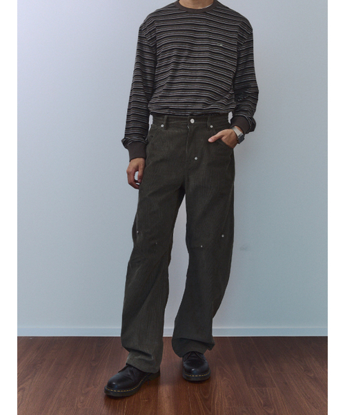 KIJUN MEN（キジュンメンズ）の「Explorer Studded Corduroy Pants Khaki（その他パンツ・メンズ・その他・SMALL/MEDIUM/LARGE）」の4枚目の写真