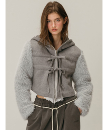 MOIFAIRE（モイフェア）の「SHEARLING WOOL COAT / GREY（ダッフルコート）」