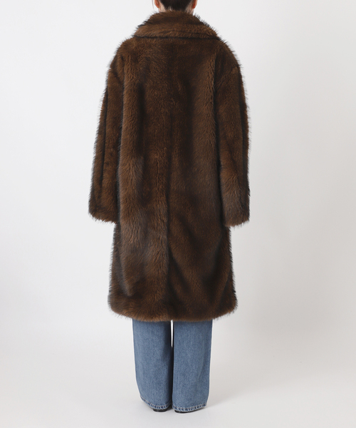 journal standard L'essage(ジャーナルスタンダードレサージュ)の「ロングファーコート(その他アウター・レディース・ブラウン・FREE)」の9枚目の写真