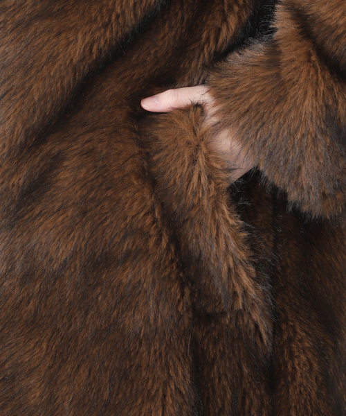 journal standard L'essage(ジャーナルスタンダードレサージュ)の「ロングファーコート(その他アウター・レディース・ブラウン・FREE)」の13枚目の写真