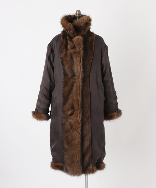 journal standard L'essage(ジャーナルスタンダードレサージュ)の「ロングファーコート(その他アウター・レディース・ブラウン・FREE)」の17枚目の写真