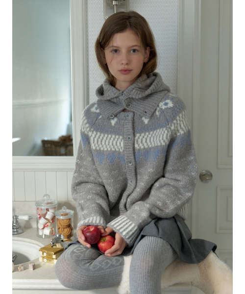 RE_L(リエル)の「Luvv knit balaclava set_2piece (gray)(ニット/セーター・レディース・その他・FREE)」の1枚目の写真