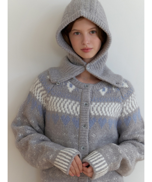 RE_L(リエル)の「Luvv knit balaclava set_2piece (gray)(ニット/セーター・レディース・その他・FREE)」の6枚目の写真