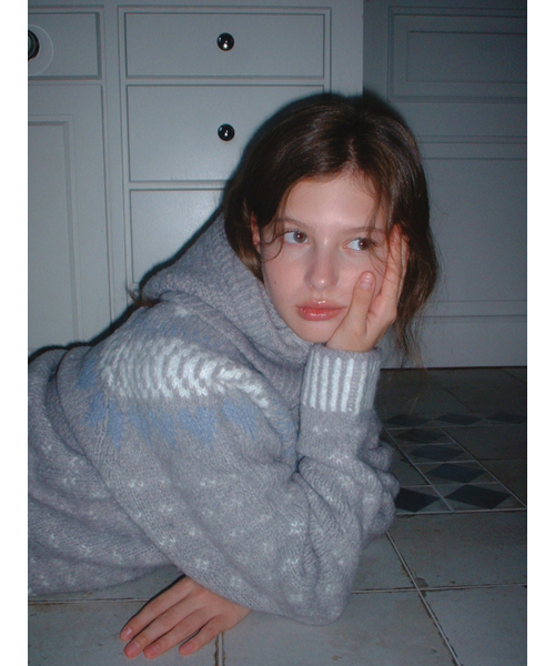 RE_L(リエル)の「Luvv knit balaclava set_2piece (gray)(ニット/セーター・レディース・その他・FREE)」の2枚目の写真