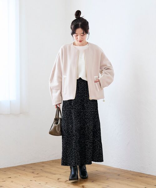 le.coeur blanc(ルクールブラン)の「マジョリカプリーツスカート(スカート・レディース・ブラック系その他/カーキオリーブ/ホワイト系その他/チャコールグレー・38)」の14枚目の写真