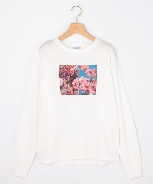 組曲(クミキョク)の「プリントロングTシャツ(Tシャツ/カットソー・レディース・ホワイト系/ピンク系・7/6/5)」の17枚目の写真