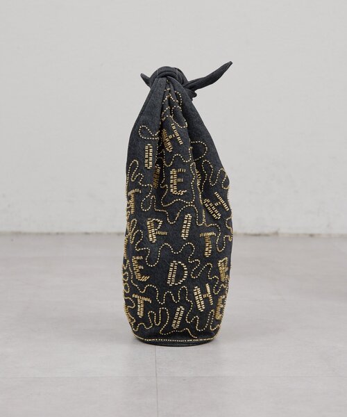 GALLARDAGALANTE（ガリャルダガランテ）の「【Dhritië】ビーズ刺繍バッグ（トートバッグ・レディース・ブラック/インディゴブルー・FREE）」の3枚目の写真