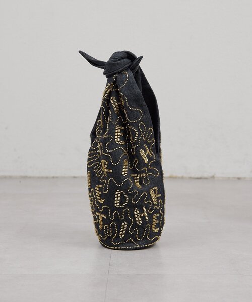 GALLARDAGALANTE（ガリャルダガランテ）の「【Dhritië】ビーズ刺繍バッグ（トートバッグ・レディース・ブラック/インディゴブルー・FREE）」の5枚目の写真