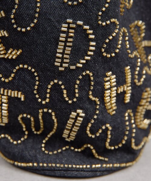 GALLARDAGALANTE（ガリャルダガランテ）の「【Dhritië】ビーズ刺繍バッグ（トートバッグ・レディース・ブラック/インディゴブルー・FREE）」の6枚目の写真