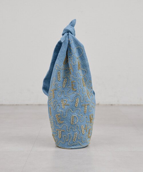 GALLARDAGALANTE（ガリャルダガランテ）の「【Dhritië】ビーズ刺繍バッグ（トートバッグ・レディース・ブラック/インディゴブルー・FREE）」の9枚目の写真