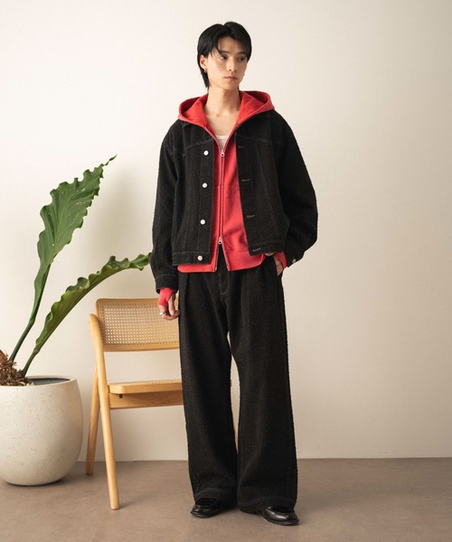 LUCY(ルーシー)の「LUCY/【26年春夏新作】ネップデニムバギーパンツ(デニムパンツ・メンズ・インディゴブルー/ブラック系2・LARGE/MEDIUM)」の14枚目の写真