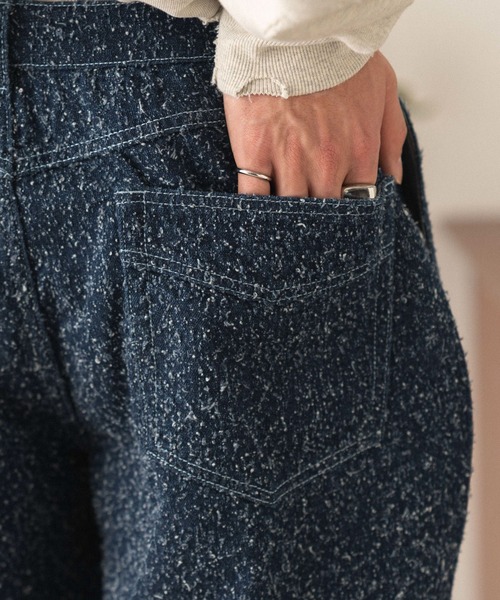 LUCY(ルーシー)の「LUCY/【26年春夏新作】ネップデニムバギーパンツ(デニムパンツ・メンズ・インディゴブルー/ブラック系2・LARGE/MEDIUM)」の19枚目の写真