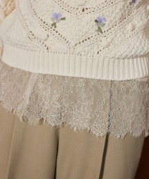 mysty woman | サテンレースキャミソール　638058(シャツ/ブラウス)