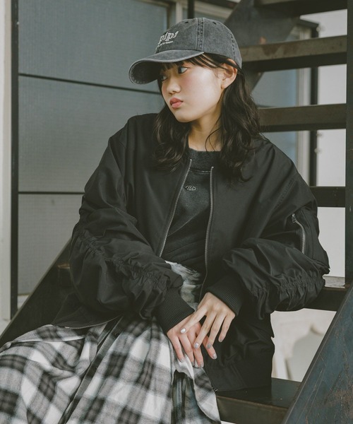 repipi armario（レピピ アルマリオ）の「ルーズシャーリングMA-1（MA-1・キッズ・アイボリー/ブラック/カーキ・SMALL/MEDIUM/LARGE）」の10枚目の写真