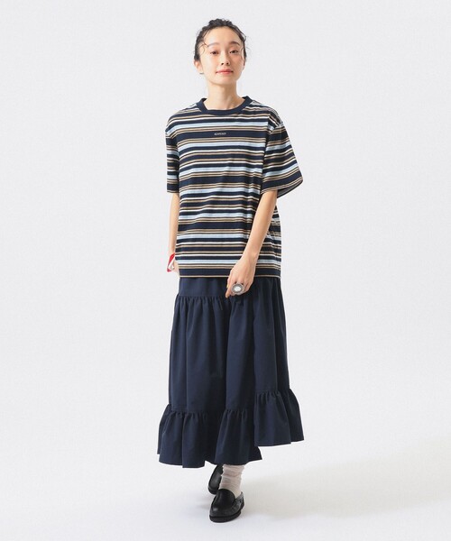 BEAMS BOY(ビームスボーイ)の「エンブロイダリー マルチボーダー ショートスリーブ Tシャツ(Tシャツ/カットソー・レディース・イエロー/ネイビー/ホワイト系その他7・1/3/2)」の21枚目の写真