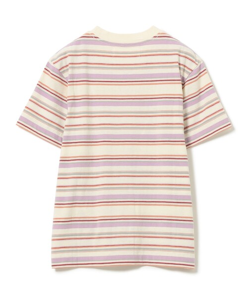 BEAMS BOY(ビームスボーイ)の「エンブロイダリー マルチボーダー ショートスリーブ Tシャツ(Tシャツ/カットソー・レディース・イエロー/ネイビー/ホワイト系その他7・1/3/2)」の17枚目の写真