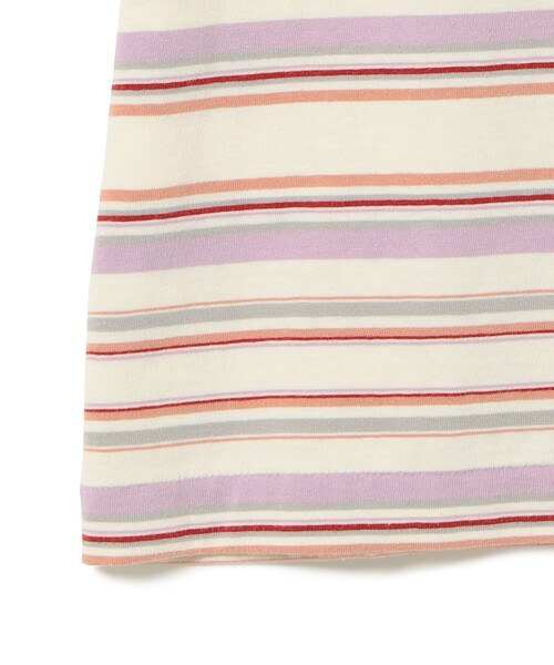 BEAMS BOY(ビームスボーイ)の「エンブロイダリー マルチボーダー ショートスリーブ Tシャツ(Tシャツ/カットソー・レディース・イエロー/ネイビー/ホワイト系その他7・1/3/2)」の20枚目の写真