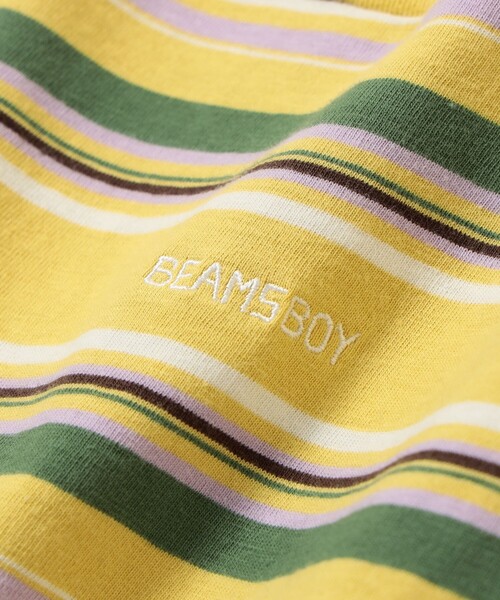 BEAMS BOY(ビームスボーイ)の「エンブロイダリー マルチボーダー ショートスリーブ Tシャツ(Tシャツ/カットソー・レディース・イエロー/ネイビー/ホワイト系その他7・1/3/2)」の11枚目の写真