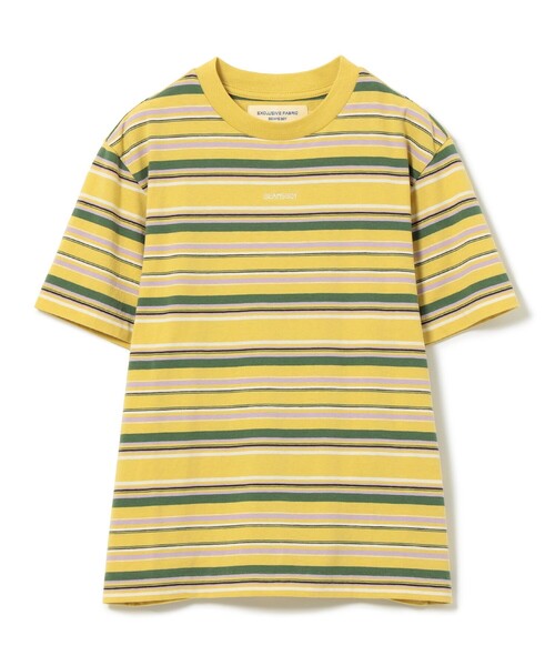 BEAMS BOY(ビームスボーイ)の「エンブロイダリー マルチボーダー ショートスリーブ Tシャツ(Tシャツ/カットソー・レディース・イエロー/ネイビー/ホワイト系その他7・1/3/2)」の12枚目の写真