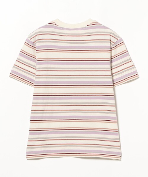 BEAMS BOY(ビームスボーイ)の「エンブロイダリー マルチボーダー ショートスリーブ Tシャツ(Tシャツ/カットソー・レディース・イエロー/ネイビー/ホワイト系その他7・1/3/2)」の14枚目の写真