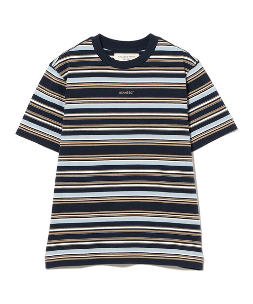 BEAMS BOY(ビームスボーイ)の「エンブロイダリー マルチボーダー ショートスリーブ Tシャツ(Tシャツ/カットソー・レディース・イエロー/ネイビー/ホワイト系その他7・1/3/2)」の8枚目の写真