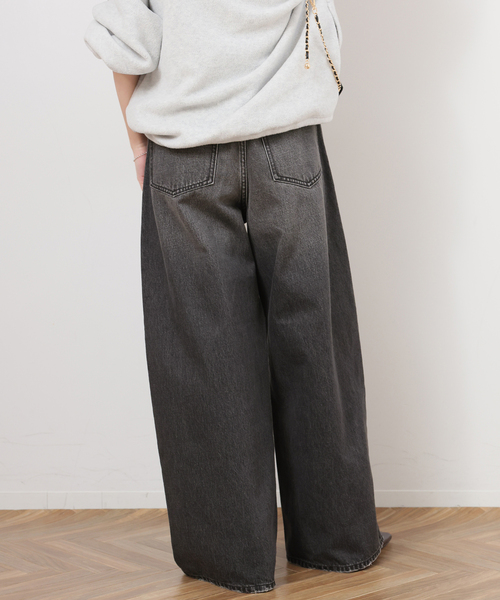 JOURNAL STANDARD relume（ジャーナルスタンダード　レリューム）の「《一部WEB限定》バギーDENIM（デニムパンツ・レディース・ブラック/ライトブルー・36/38）」の11枚目の写真