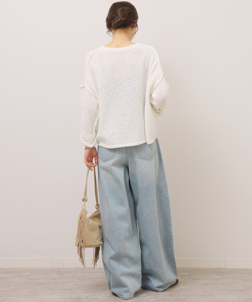 JOURNAL STANDARD relume（ジャーナルスタンダード　レリューム）の「《一部WEB限定》バギーDENIM（デニムパンツ・レディース・ブラック/ライトブルー・36/38）」の15枚目の写真