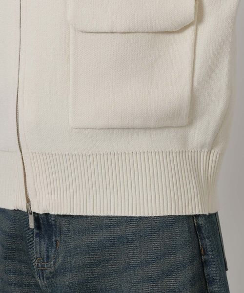 LAKOLE(ラコレ)の「スウェットライクZIPカーデ / 637693(カーディガン/ボレロ・レディース・アイボリー/ネイビー・FREE)」の18枚目の写真