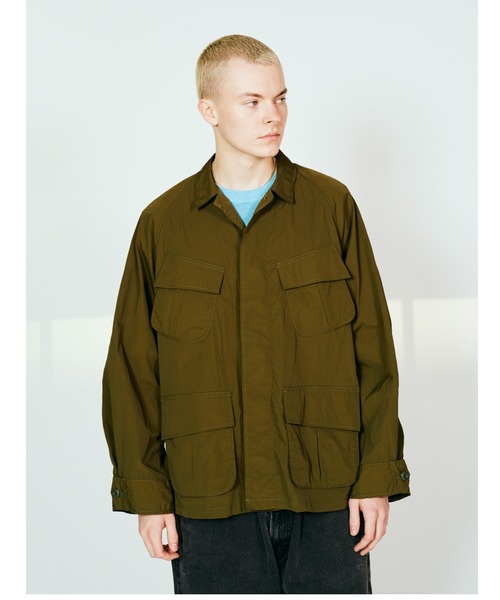 made in standard （メイドインスタンダード）の「MADE IN STANDARD メイドインスタンダード / 1968 FATIGUE JACKET（ミリタリージャケット・メンズ・ブラック/オリーブ/ブラウン・LARGE/MEDIUM）」の5枚目の写真