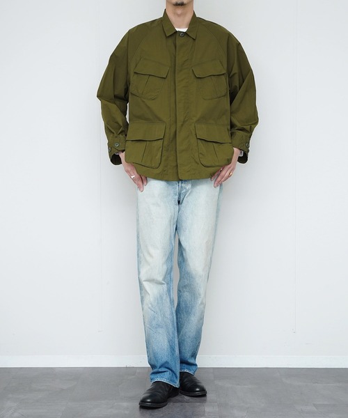made in standard （メイドインスタンダード）の「MADE IN STANDARD メイドインスタンダード / 1968 FATIGUE JACKET（ミリタリージャケット・メンズ・ブラック/オリーブ/ブラウン・LARGE/MEDIUM）」の12枚目の写真