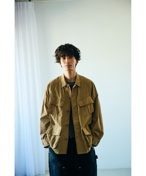 made in standard （メイドインスタンダード）の「MADE IN STANDARD メイドインスタンダード / 1968 FATIGUE JACKET（ミリタリージャケット・メンズ・ブラック/オリーブ/ブラウン・LARGE/MEDIUM）」の19枚目の写真