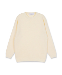 MAKEITTO（メイキット）の「デイリービスコースクルーネックニット_クリーム（ニット/セーター）」