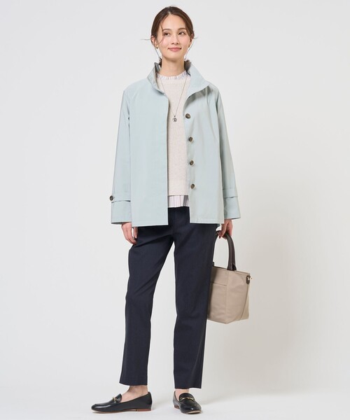 J.PRESS(ジェイプレス)の「【WEB限定カラーあり・プラスワンアイテムに】LINEN COTTON ニット ベスト(ベスト・レディース・スカイブルー系/ベージュ系/ライトグレー系/ブラウン系/ネイビー系・F)」の12枚目の写真