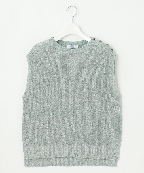 J.PRESS(ジェイプレス)の「【WEB限定カラーあり・プラスワンアイテムに】LINEN COTTON ニット ベスト(ベスト・レディース・スカイブルー系/ベージュ系/ライトグレー系/ブラウン系/ネイビー系・F)」の18枚目の写真