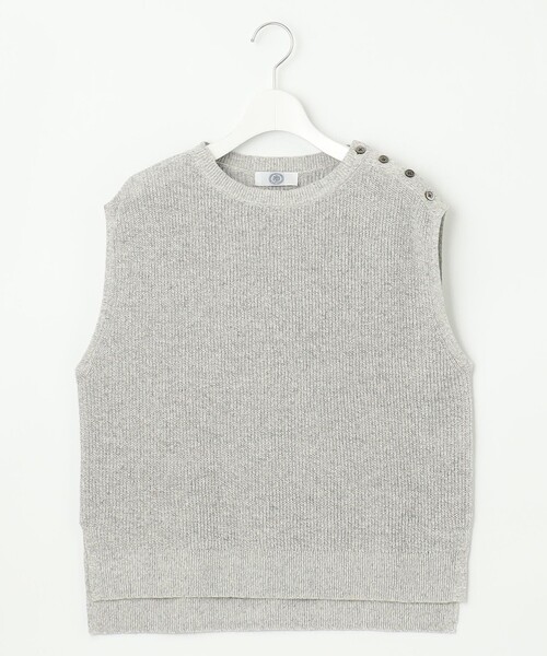 J.PRESS(ジェイプレス)の「【WEB限定カラーあり・プラスワンアイテムに】LINEN COTTON ニット ベスト(ベスト・レディース・スカイブルー系/ベージュ系/ライトグレー系/ブラウン系/ネイビー系・F)」の19枚目の写真