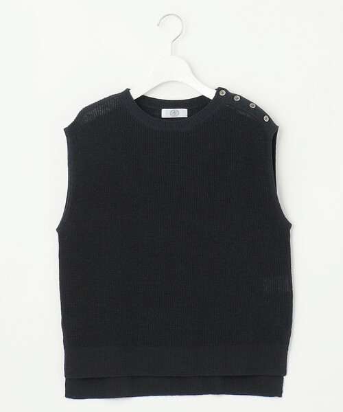J.PRESS(ジェイプレス)の「【WEB限定カラーあり・プラスワンアイテムに】LINEN COTTON ニット ベスト(ベスト・レディース・スカイブルー系/ベージュ系/ライトグレー系/ブラウン系/ネイビー系・F)」の22枚目の写真